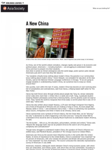Asia Society: “A New China”